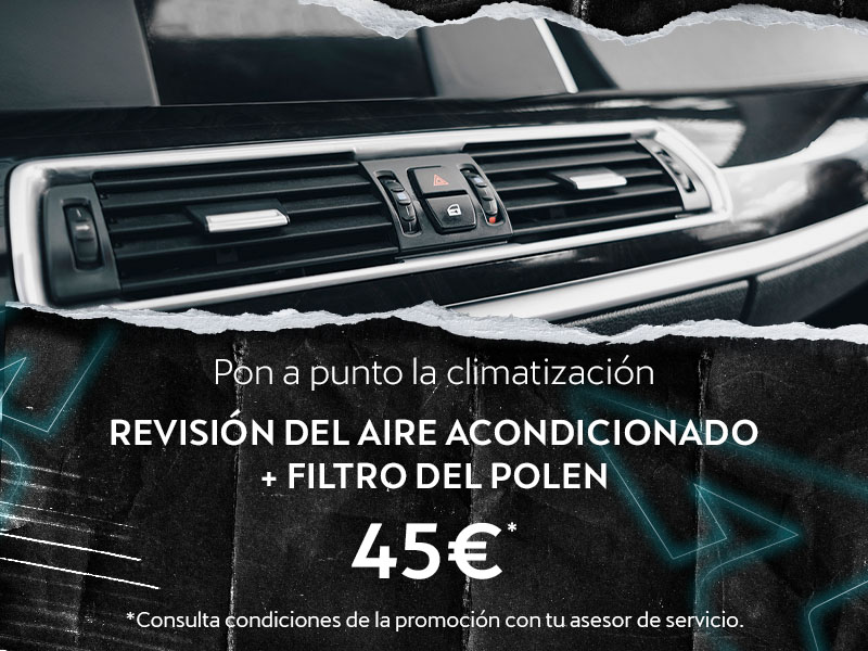 Revisión de aire acondicionado + filtro de polen por 45€ en CUPRA Surmoción